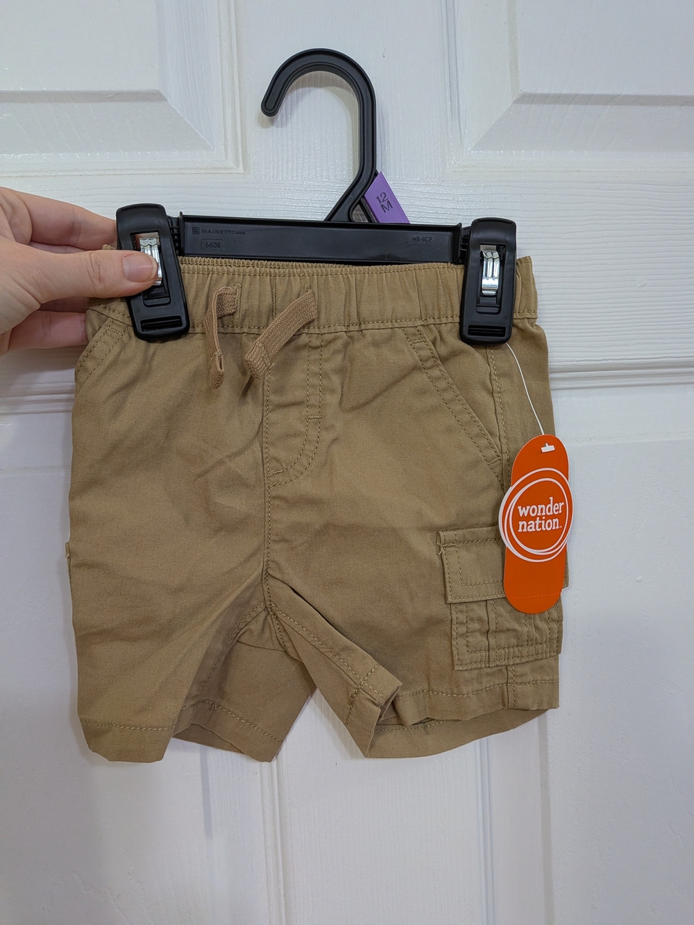 wonder nation Tan Cargo Shorts for Toddlers